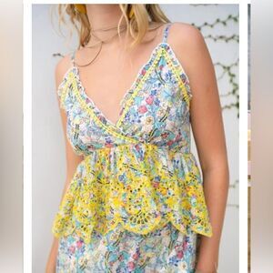Barok Paris NJ Couture Peplum Maxi Sundress Medium